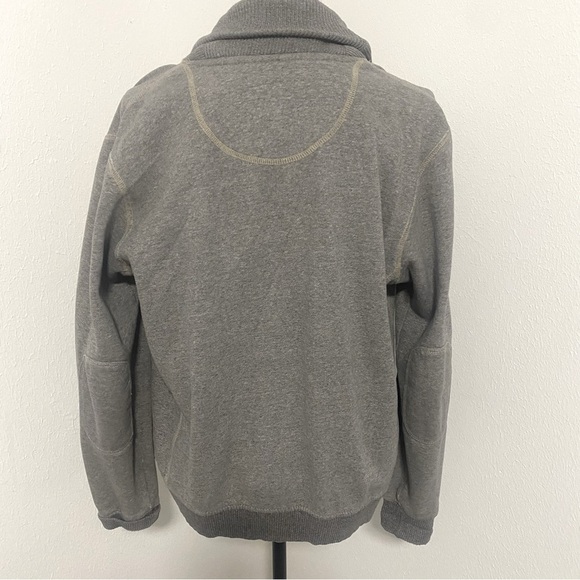 American Eagle Athletic Fit Cardigan Sweater XS Y2K Elbow Patches, Thick EUC - Picture 4 of 13